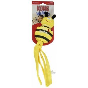 KONG Wubba Bug Small Yellow Black Tug and Toss Dog Toy NEW